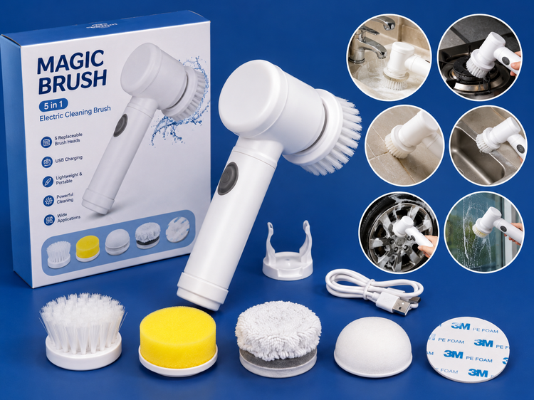 فرچه شستشوی شارژی ۵ کاره مجیک براش مدل Magic Brush اصل