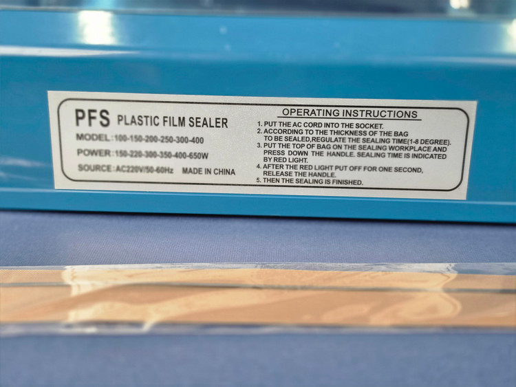 دستگاه پرس حرارتی و دوخت پلاستیک برقی اورجینال ۲۵ سانت ایمپالس سلر PFS-250 | دستگاه بستهبندی نایلون خانگی و صنعتی