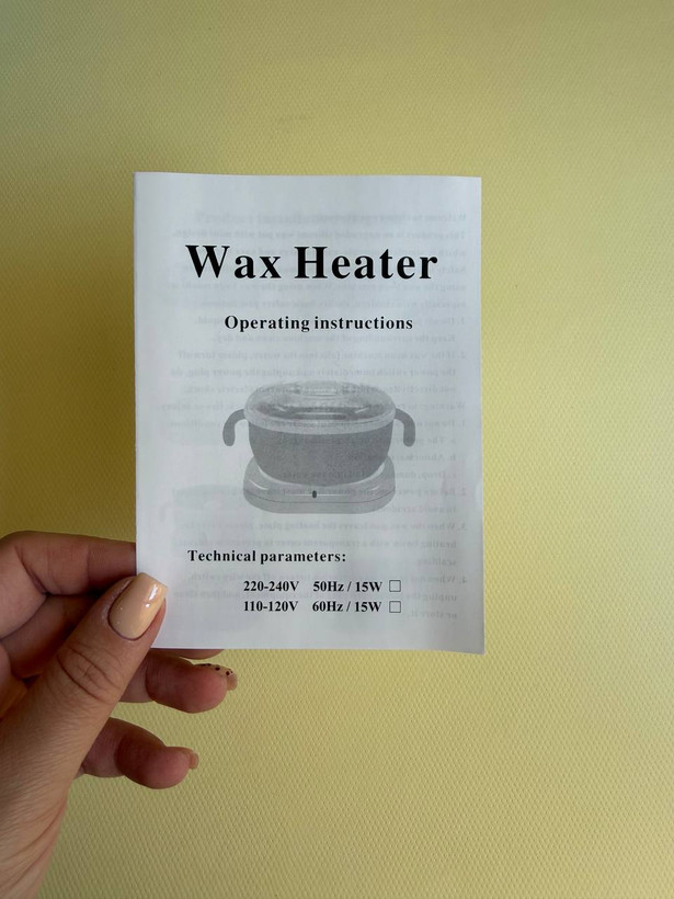 دستگاه ذوب وکس سیلیکونی تاشو Wax Warmer اورجینال | موم گرمکن ۴۰۰ میلیلیتری ۱۰۰ وات