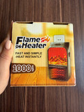 مینی هیتر برقی پریزی 1000 وات مدل Flame Heater (طرح شومینه + ریموت کنترل)