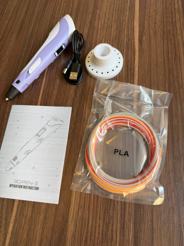 قلم طراحی سه بعدی مدل 3D PEN-2 اورجینال | نمایشگر دار با تنظیم سرعت و پشتیبانی از فیلامنت PLA و ABS