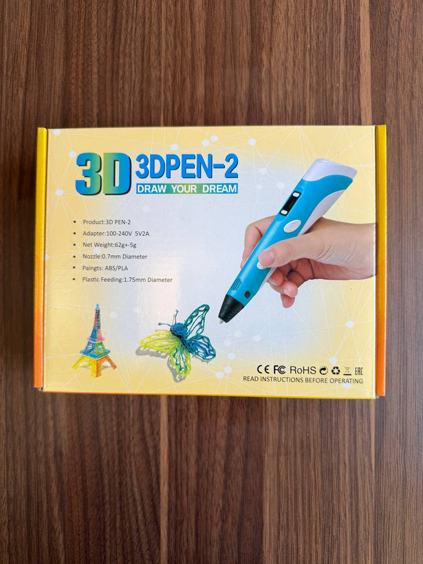 قلم طراحی سه بعدی مدل 3D PEN-2 اورجینال | نمایشگر دار با تنظیم سرعت و پشتیبانی از فیلامنت PLA و ABS
