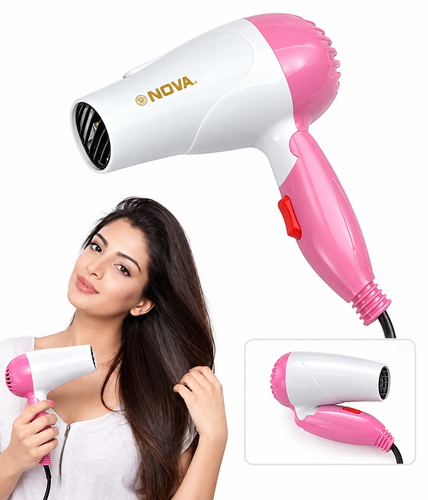 سشوار مسافرتی نوا اورجینال مدل NV-1290 توان 1000 وات تاشو